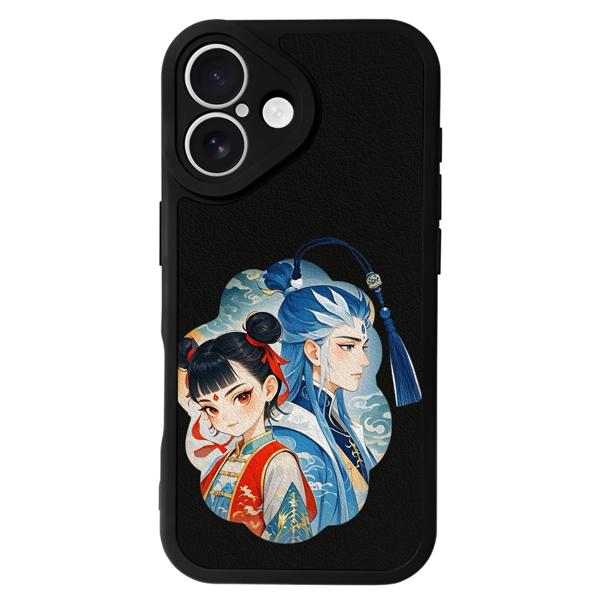 （画像用） Ne Zha 2 ナタ 魔童の大暴れ 【iPhone 16シリーズ対応】シリコンスマホケース（レザー調） 材質：シリコン